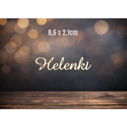 Helenki 2cm czcionka Amaze, sklejka 3mm